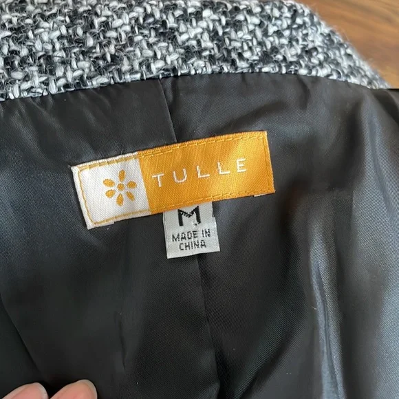 TULLE spring fall tweed coat - Picture 7 of 9